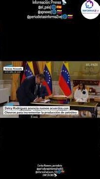 Chevron signed an agreement with PDVSA with a view to increasing hydrocarbon production