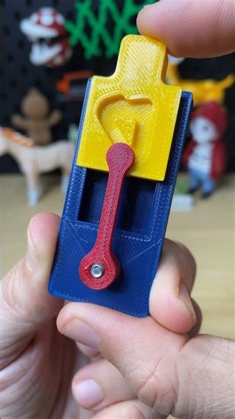 3D Printed Latch Mechanism #Shorts