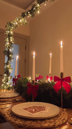 Diy Christmas Table Decor with Pasta 🎄