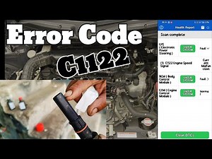 How to fix Suzuki Swift Desire error code C1122 #carmaintenance