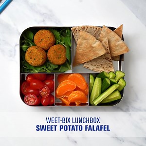Unleash the lunchbox magic with our Weet-Bix Sweet Potato Falafel! Packed with wholesome goodness and flavour, this lunchbox delight is a guaranteed hit. Fuelling those school days recipes and more like this from our School Days Sorted ebook: https://weetbix.com.au/cookbook/ #WeetBixLunchbox #HealthyEating #BackToSchool #WeetBixLunchbox #HealthyEating #BackToSchool | Weet-Bix