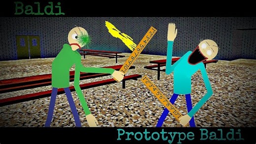 Baldi VS Prototype Baldi（baldi basic vs baldi horror mod） (Stick Nodes动画）