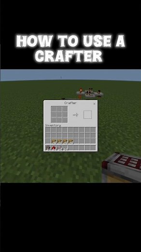 How to use crafter in Minecraft #minecraft #minecrafttutorial #gaming #minecraftpe #minecraftshorts