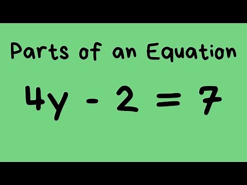 Parts of An Equation - Math Help