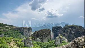 meteora rock formations and monasteries in greece
