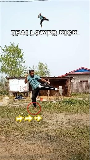 Muay Thai Low Kick Animation 💥