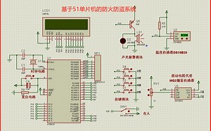 基于51单片机防火防盗报警系统