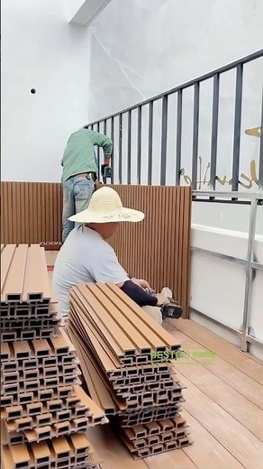 Construya una pared de aspecto agradable con paneles de pared compuestos de madera WPC CLADDING