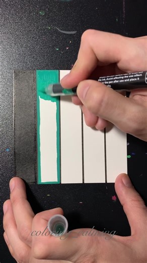 Relaxing Coloring ASMR with Acrylic Markers