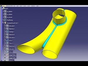How to create a mechanical part using CATIA Part Design and Generative Shape Design 72