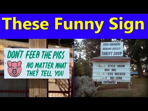 These Funny Signs Are Real… And Completely Ridiculous! 😂 (NEW PIC) | Alex Nimely