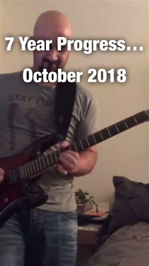 Top Gun guitar theme - 7 year progress
