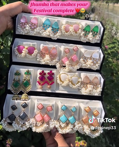 Kundan Jhumka Box Set: Festive Jhumka Designs for Girls