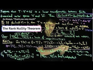 The Rank Nullity Theorem