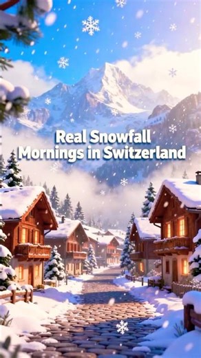 Snowfall in Switzerland ❄️ (No Filter) #countrydocumentary