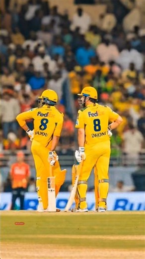 MS Dhoni Jersey Number Change 8 Number Ravindra Jadeja #ravindrajadeja #msdhoni #friendship #csk