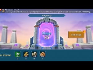 Vergeway Stage 25 lords mobile | chapter 25 lords mobile