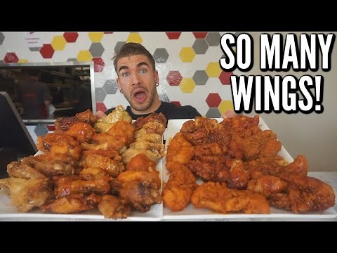 HUGE Chicken Wing & Chicken Finger Challenge | In Columbus Ohio | Man Vs Food