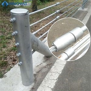 [Hot Item] Roadway Cable Guardrail with Intermediate Posts Rope Barrier Flexible Cable Popular Wire Rope Barrier Highway Cable Guardrail Wire Rope Safety Barrier