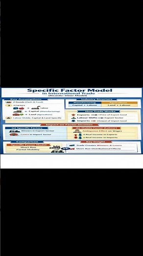 Specific Factor Model in International Trade | Ricardo–Viner Model Explained
