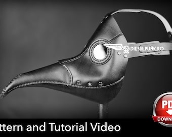 Plague Doctor Mask Pattern: DIY Sewing Template (PDF & Video) - Etsy