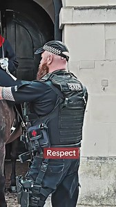5.8M views · 309K reactions | Heartwarming moment, royal guards and police show compassion#kingsguard #royalguard #tourist #respect | The Royal King’s Guards England | Facebook