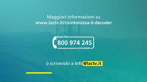 La televisione sta cambiando in tutta Europa. Anche #LaCTv si riceverà con i nuovi standard di codifica mpeg4. Se il tuo televisore non riceve correttamente il segnale, è necessaria la risintonizzazione di tv e decoder. Per maggiori informazioni vai su: https://www.lactv.it/risintonizza-il-decoder/ | LaC TV