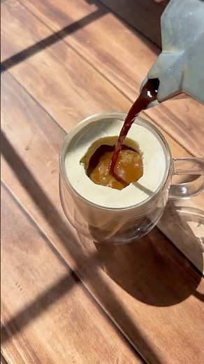 Bring #Italy HOME 🇮🇹 With The EASIEST 2-Ingredient #Dessert 🍨☕ #shorts #shortsrecipe