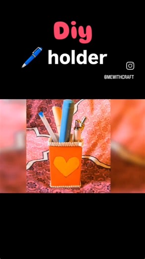 diy pen 🖊️ holder #diy #craft #crafthome