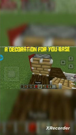Decoration for minecraft base😃😃