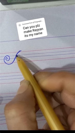 #rayyan name status #calligrphylearning #art #handwriting #shorts