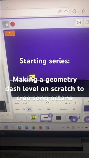 Day 0 of making a geometry dash level on scratch. #geometry dash#popular#trending #coding#scratch