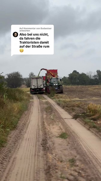Modern Agricultural Scene: Tractor Unloading Grain