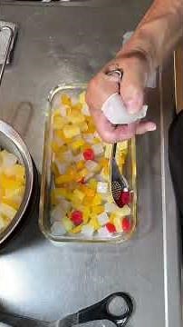 喉越し抜群ジュレ♯スゥィーツ♯フルーツミックス♯ゼリー♯ジュレ♯簡単レシピ #業務スーパー #cooking