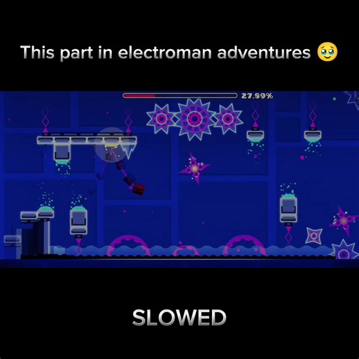 Electroman Adventures Slowed: A Unique Geometry Dash Experience