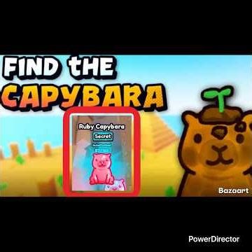 ‼️FIND THE CAPYBARA‼️ How to find RUBY CAPYBARA in Roblox find the Capybara #gamezoneplus #roblox