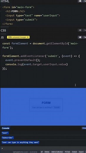 JavaScript: How to get input from a user #coding #webdevelopment #javascript
