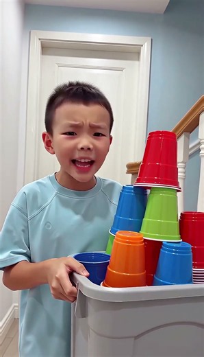 Kids Learn to Use a Reusable Mug instead of disposable Plastic Cups