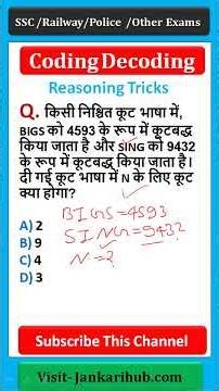 Reasoning Practice Set 2025, Coding Decoding reasoning for all exams #trending #codingdecodingtricks