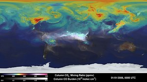 NASA Scientific Visualization Studio | Simulated Atmospheric Carbon Concentrations