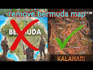 how to remove bermuda map in free fire | how to play every match in kalahari map in free fire