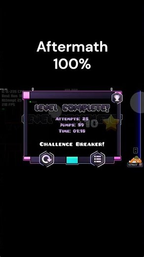 Aftermath completion #geometrydash #gd #fypシ #gaming #leveldesign #fypシ #fypシ゚viral #complete
