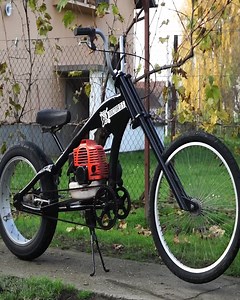 9.3K views · 66 reactions | Homemade 50cc Trimmer Chopper Bike | DIY & Crafts USA | Facebook