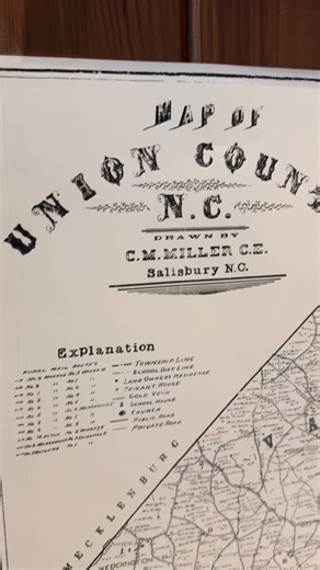 ✨ The perfect gift DOES exist! ✨ Large-format prints of an early 1900s Union County map, complete with the names of every landowner—a truly unique piece of history to display in your home or give as a meaningful gift. 🎄 Less than 20 left before Christmas! 💲 $20 each 🛍️ Our gift shop is open Fridays & Saturdays, 10:00–5:00 PM 📦 Shipping available — email museumofthewaxhaws0@gmail.com to order A beautiful way to connect with Union County’s past while supporting the Museum of the Waxhaws. | The