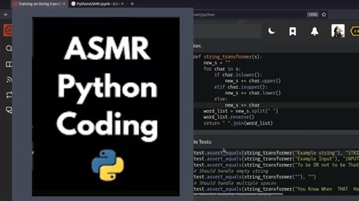 【Chroma Code ASMR】 Python基礎 || 键盘敲击＋轻声讲解