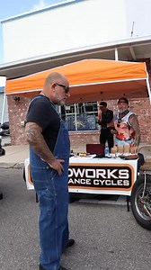 Showstopper 1975 Shovel Chopper with custom metal etching at Bert’s Arcadia Bike Fest #onlyatberts | Bert's Black Widow Harley-Davidson