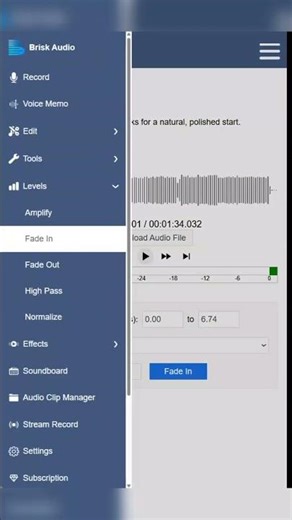 Fade In Fade Out Audio Tutorial | Easy Guide with Brisk Audio
