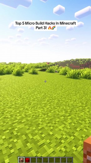 Top 5 Micro Build Hacks In Minecraft Part 3! 🔥🌈