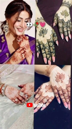 viral celebrity inspire mehandi design || #henna #design #viral #shorts