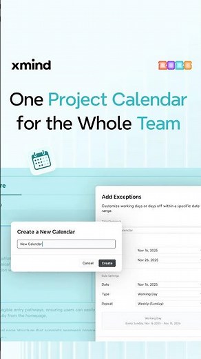 How to Create a Calendar for Your Team 🗓️ #team #xmind
